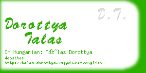 dorottya talas business card